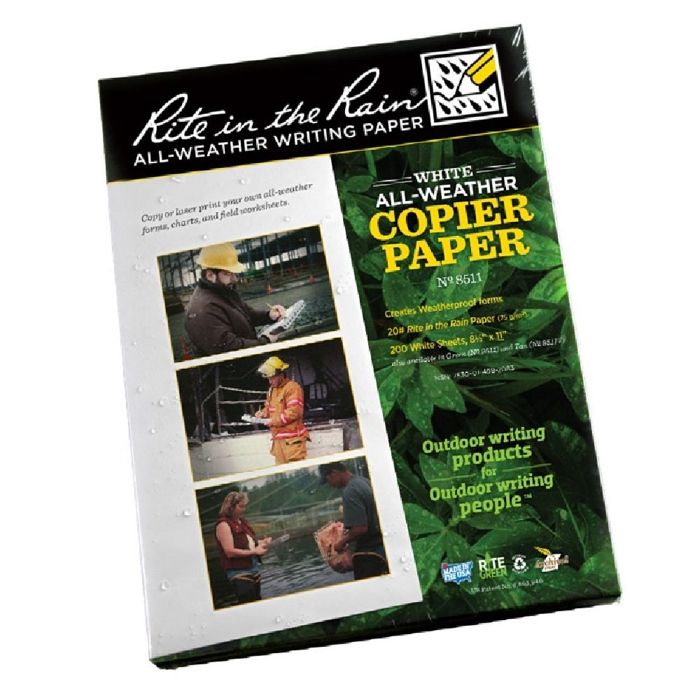 RITE N RAIN - ALL WEATHER COPIER PAPER - WHITE - 8 1/2 X 11