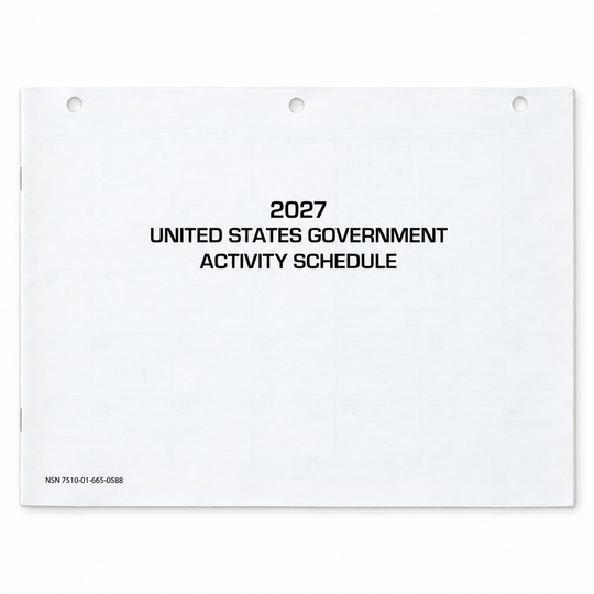 White cover of the 2027 UNICOR United States 