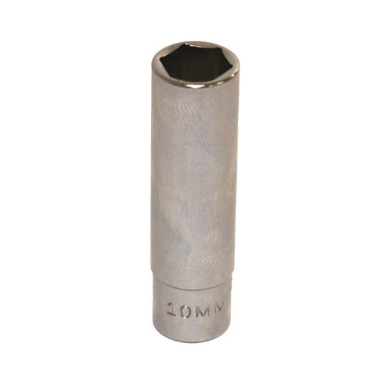 5120010806534 AbilityOne NSN0806534 Socket, Chrome, 1/4" Drive, 10 mm Deep, Metric 6 Point Fastener Ea