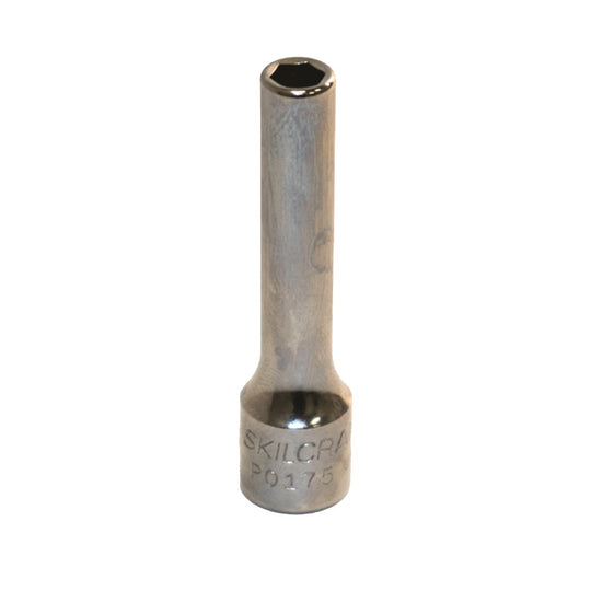 5120013487270 AbilityOne NSN3487270 Socket, Chrome, 1/4" Drive, 5 mm Deep, Metric 6 Point Fastener Ea