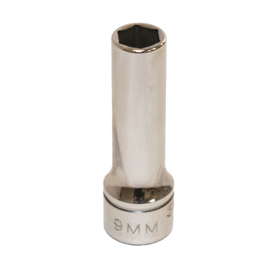 5120013489188 AbilityOne NSN3489188 Socket, Chrome 3/8" Drive, 9 mm Deep, Metric 6 Point Fastener Ea