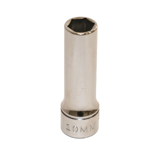 5120013489189 AbilityOne NSN3489189 Socket, Chrome 3/8" Drive, 10 mm Deep, Metric 6 Point Fastener Ea