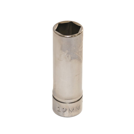 5120013489191 AbilityOne NSN3489191 Socket, Chrome 3/8" Drive, 12 mm Deep, Metric 6 Point Fastener Ea