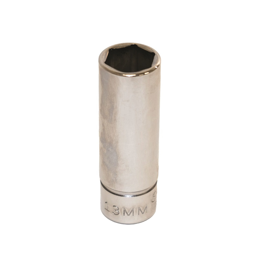 5120013489192 AbilityOne NSN3489192 Socket, Chrome 3/8" Drive, 13 mm Deep, Metric 6 Point Fastener Ea