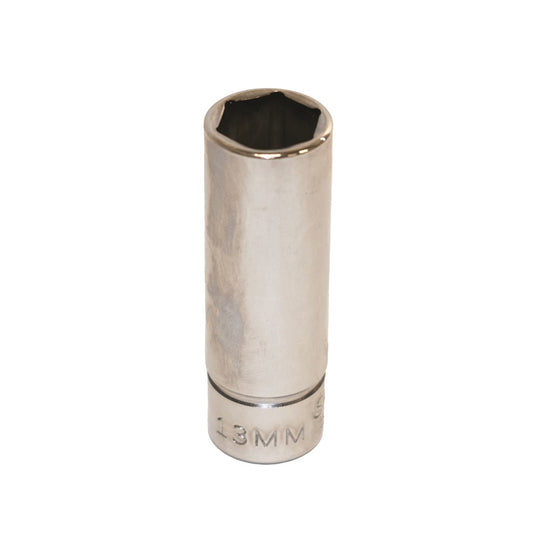 5120013489192 AbilityOne NSN3489192 Socket, Chrome 3/8" Drive, 13 mm Deep, Metric 6 Point Fastener Ea