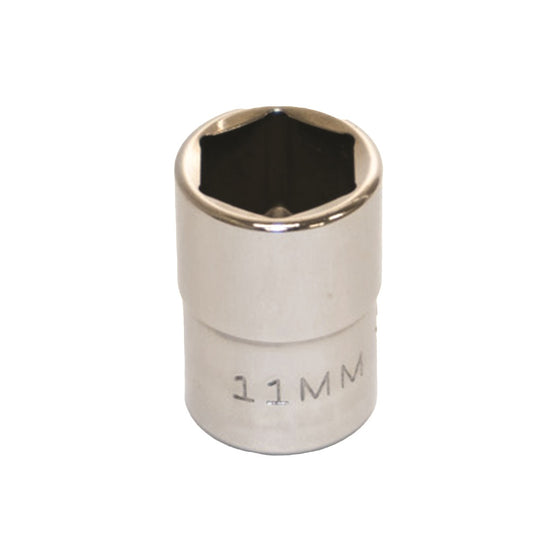 5120013489290 AbilityOne NSN3489290 Socket, Chrome, 1/4" Drive, 11 mm Shallow, Metric 6 Point Fastener Ea