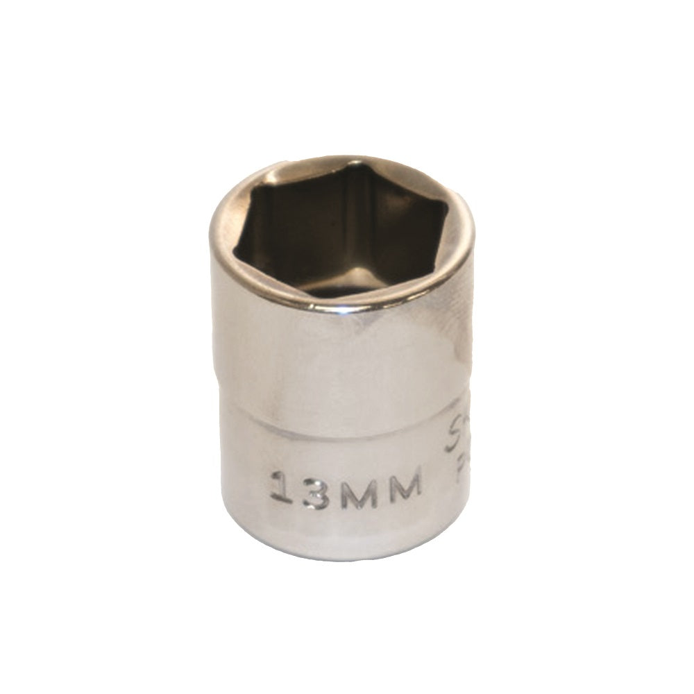 5120013489292 AbilityOne NSN3489292 Socket, Chrome, 1/4" Drive, 13 mm Shallow, Metric 6 Point Fastener Ea