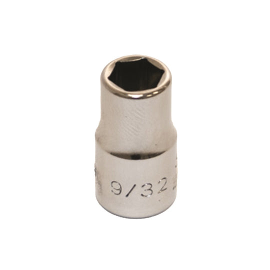 5120013999477 AbilityOne, Socket, 1/4" Drive, 9/32" Shallow SAE 6 Point Fasteners Ea
