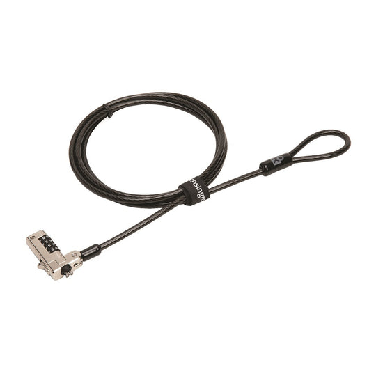 5340016952557 AbilityOne 6952557, Laptop and Tablet Combination Lock, Wedge-Shaped Slots, Keyless Bx