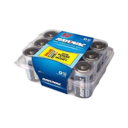 SKILCRAFT Alkaline Batteries • D • 1.5V • 12/Pack • NSN 6135-00-835-7210 / 6135008357210 CS