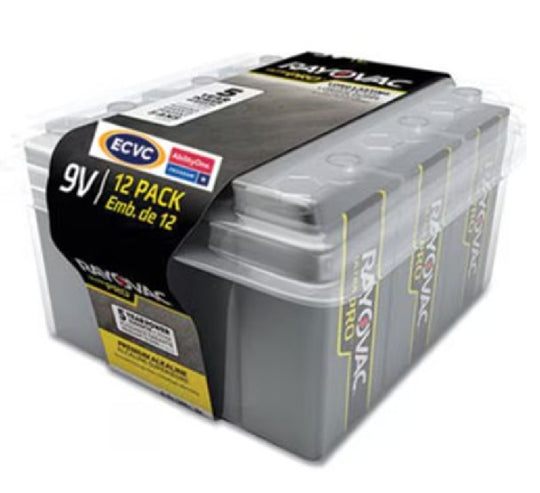 SKILCRAFT Alkaline Batteries - 9V - 12/Pack - NSN 6135-00-900-2139 / 6135009002139