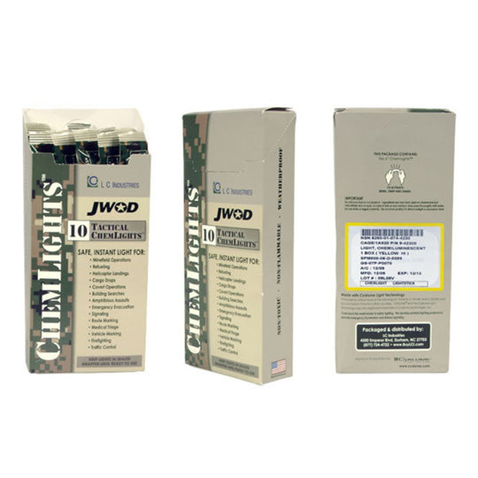 SKILCRAFT Chemlight Lightstick • 6" • Yellow • 12-Hour • NSN 6260-01-196-0136 / 6260011960136 cs
