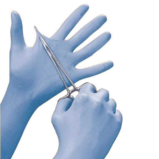 NSN 6515-00-NIB-0300 / 651500NIB0300 • Smooth Nitrile Examination Gloves • Powder-Free • Latex-Free • X-Large • Dispenser of 100 • Blue • Quote