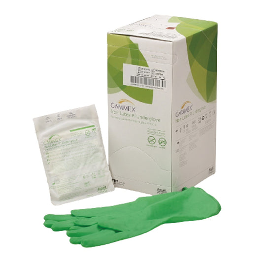 GAMMEX NON-LATEX PI UNDERGLOVE SURGICAL POWDER-FREE GLOVES, SIZE 7.5 CS