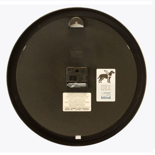 6645016986557 AbilityOne, Clock, Wall, Quartz, 14-1/2" Diameter, Silver Frame, with Custom Logo Ea