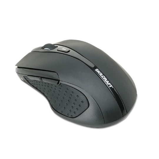 7025016518938 AbilityOne NSN6518938, Mouse, Wireless, USB, Black, Ergonomic Shaped, Right-Handed Bx