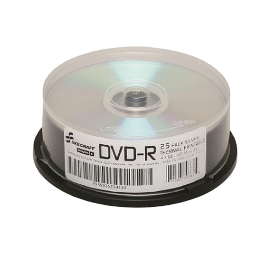 7045015214243 AbilityOne NSN5214243 Digital Video Disc, Recordable, 25 DVDs on Spindle, Silver Ea