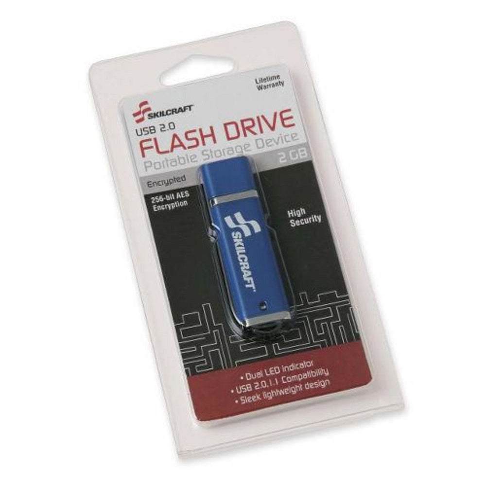 7045015584991 AbilityOne NSN5584991 USB Flash Drive, 256-Bit AES Encryption, 2GB Ea