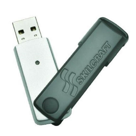 7045015684210 AbilityOne NSN5684210 USB Flash Drive, 256-Bit AES Encryption, Water Resistant, Silver/Black, 8GB Ea