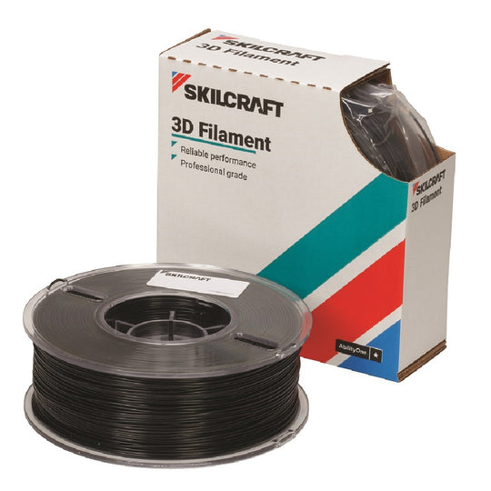 7045017057352 AbilityOne NSN7057353 3D Printer Polylactic Fuel Filament, Black, 1kg of 2.85 mm Bx