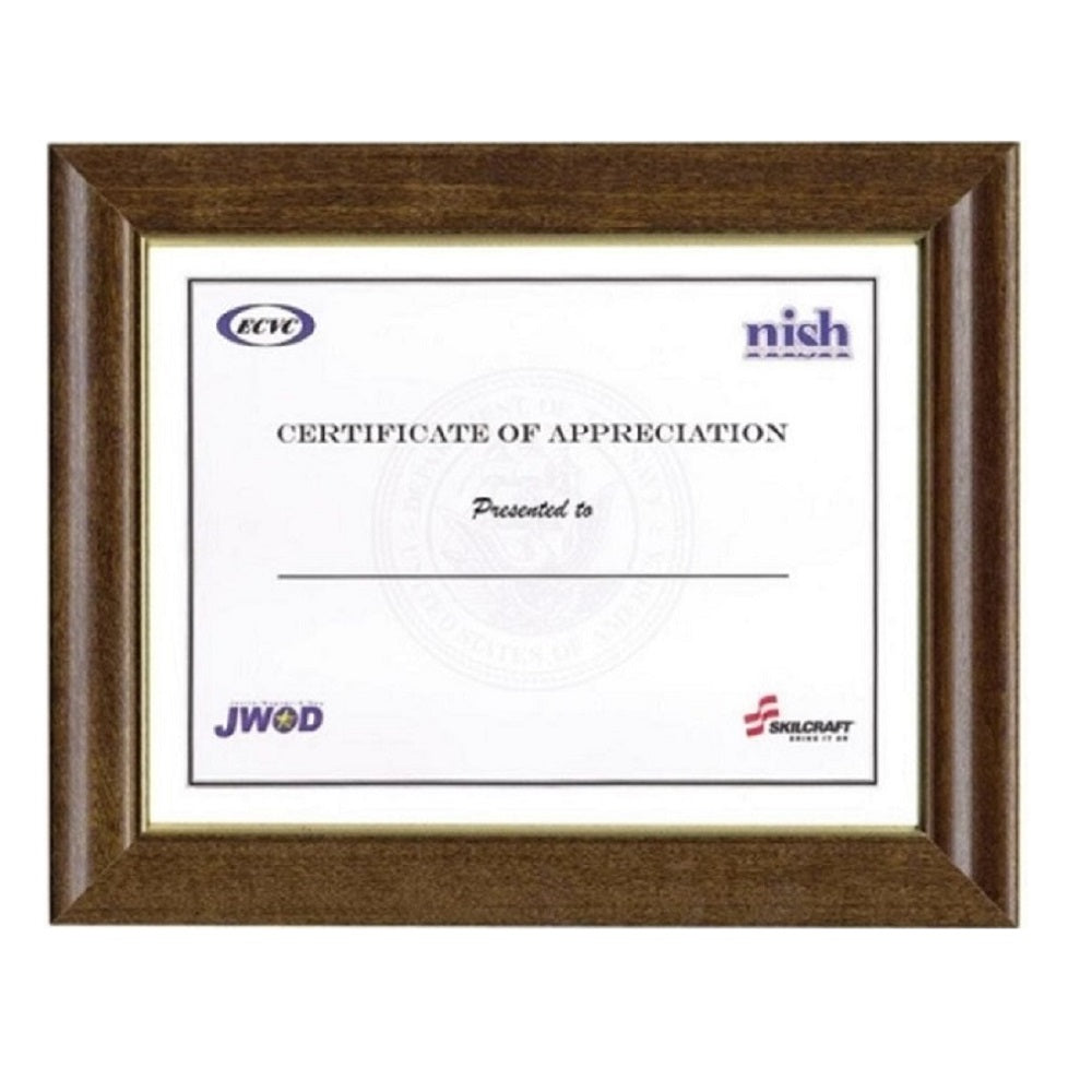 7105000528695 AbilityOne NSN0528695, Frame, Style B, Vinyl, Walnut Stained Bx