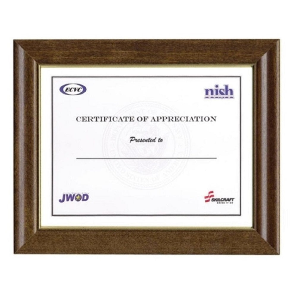 7105012820630 AbilityOne NSN2820630, Style C, Walnut Stained Frame 8" x 10"  Bx