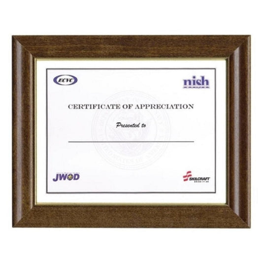 7105012820630 AbilityOne NSN2820630, Style C, Walnut Stained Frame 8" x 10"  Bx