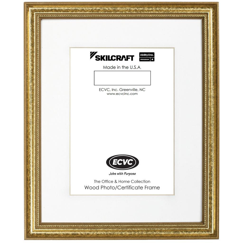 7105014195302 AbilityOne NSN4195302 Style F, Hardwood Finish Frames, Gold Bx