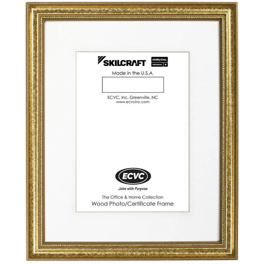 7105014195339 AbilityOne, Style F, Hardwood Finish Frames, Gold Bx