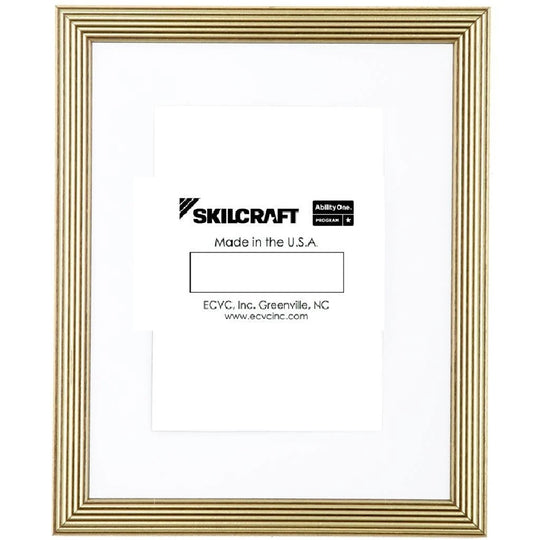 7105-01-440-6065 / 7105014406065 • Hardwood Finish Picture Frame, Style D, 8 1/2 x 11, Antique Gold (12/CS) • Quote