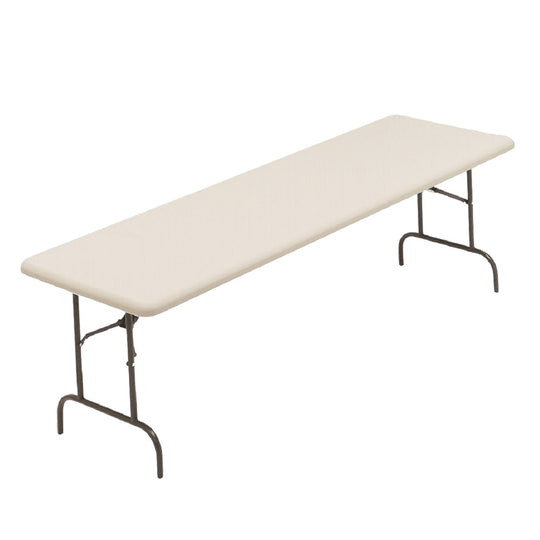 AbilityOne 5766179, 7105015766179 Rectangular Folding Table, 1200 lb Weight Capacity, 96" W x 29" H x 30" D, Platinum Gray Ea