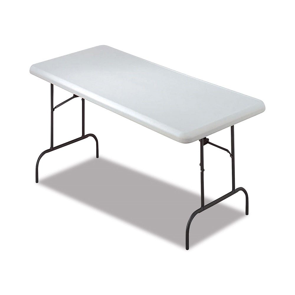 7105016976844 ABILITYONE NSN6976844 Rectangular Folding Table - 600 lb weight capacity - 60" W x 29" H x 30" D - Platinum Gray