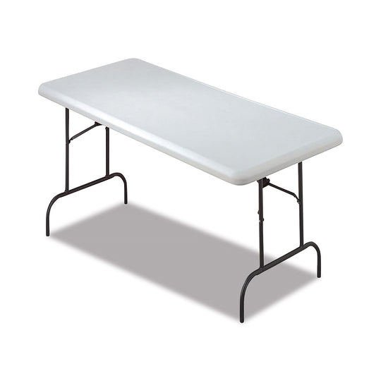 7105016976844 ABILITYONE NSN6976844 Rectangular Folding Table - 600 lb weight capacity - 60" W x 29" H x 30" D - Platinum Gray
