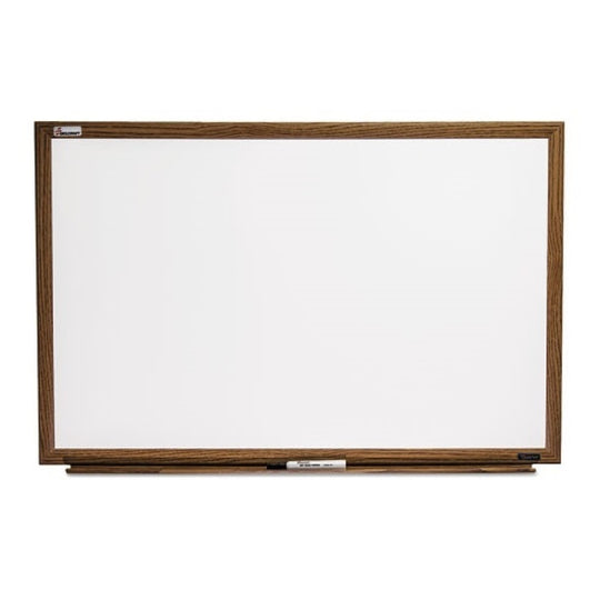 7110-01-630-5158 / 7110016305158 Melamine Dry Erase White Board • 36" x 24" • Oak Finish • EA