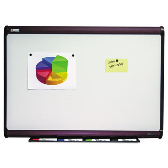 7110-01-630-5167 / 7110016305167 Magnetic Porcelain Dry Erase Board • 48" x 36" • Mahogany Finish • EA