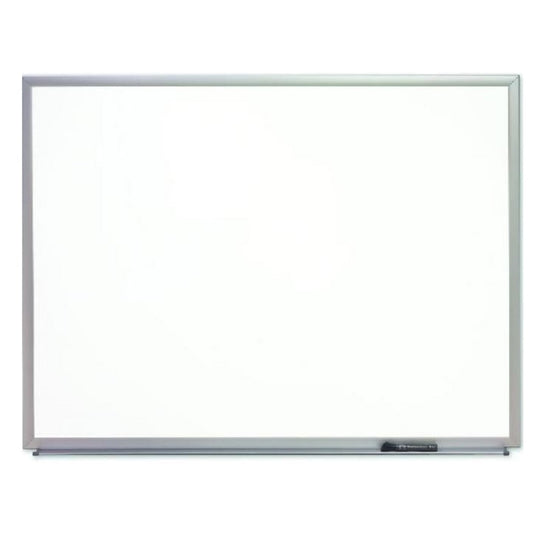 7110-01-651-1295 / 7110016511295 Magnetic Painted Steel Dry Erase Whiteboard • 6' x 4' • Brushed Silver Frame • EA