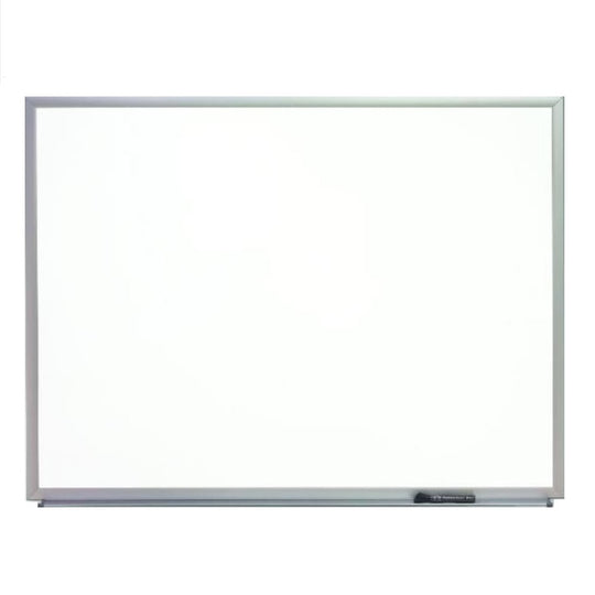 7110-01-651-1297 / 7110016511297 Magnetic Painted Steel Dry Erase Whiteboard • 3' x 2' • Brushed Silver Frame • EA