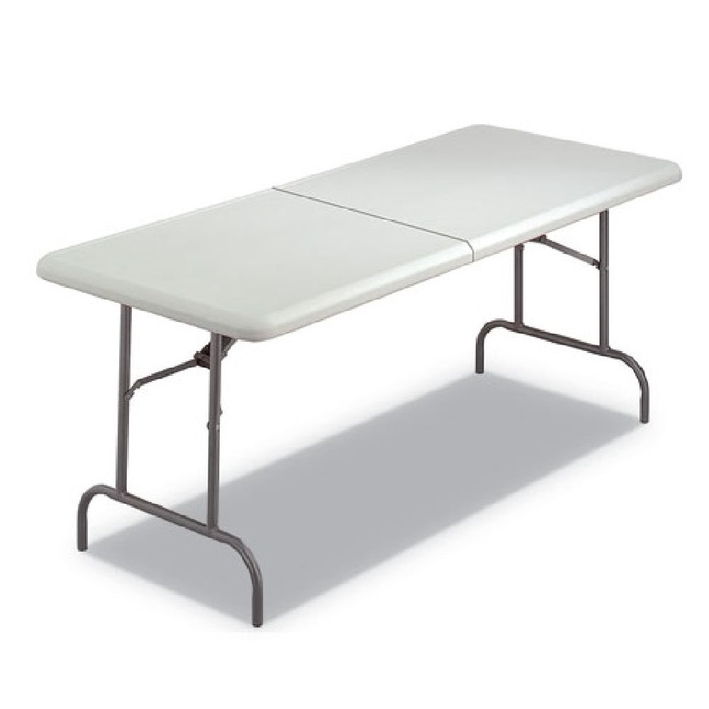 7110-01-671-6415 / 7110016716415 Bi-Fold Folding Table • Platinum Gray • 72" W x 29" H x 30" D • 250 lb Capacity