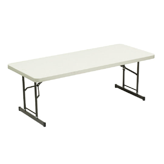 7110016716416 AbilityOne, Table, Folding, Adjustable Height, Blow-Molded, Platinum, 30" x 72" Bx