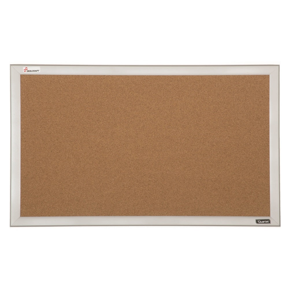 7195-01-567-9517 / 7195015679517 Cubicle Cork Bulletin Board • 30" x 18" • Aluminum Frame • EA