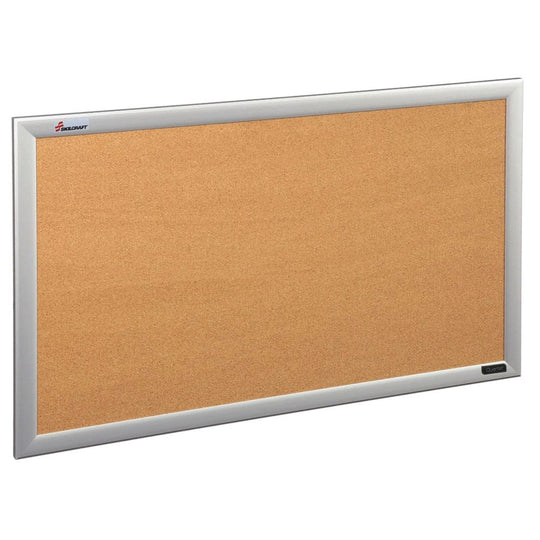 7195-01-567-9517 / 7195015679517 Cubicle Cork Bulletin Board • 30" x 18" • Aluminum Frame • EA