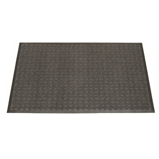7220015826222 AbilityOne NSN5826222, 3-Mat Entry System, Scraper/Wiper, 100% Recycled, 4' x 3/8" x 6', Gray Bx