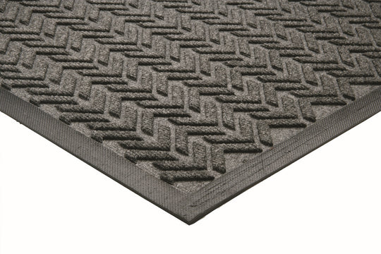 7220015826224 AbilityOne NSN5826224, 3-Mat Entry System, Scraper/Wiper, 100% Recycled, 3' x 3/8" x 5', Gray Bx