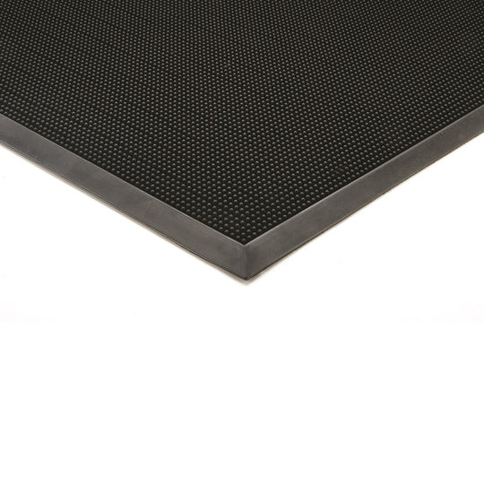 7220015826248 AbilityOne NSN5826248 3-Mat, Floor, Finger-Tip, Heavy Duty, Black, 3' x 5/8" x 6' Bx
