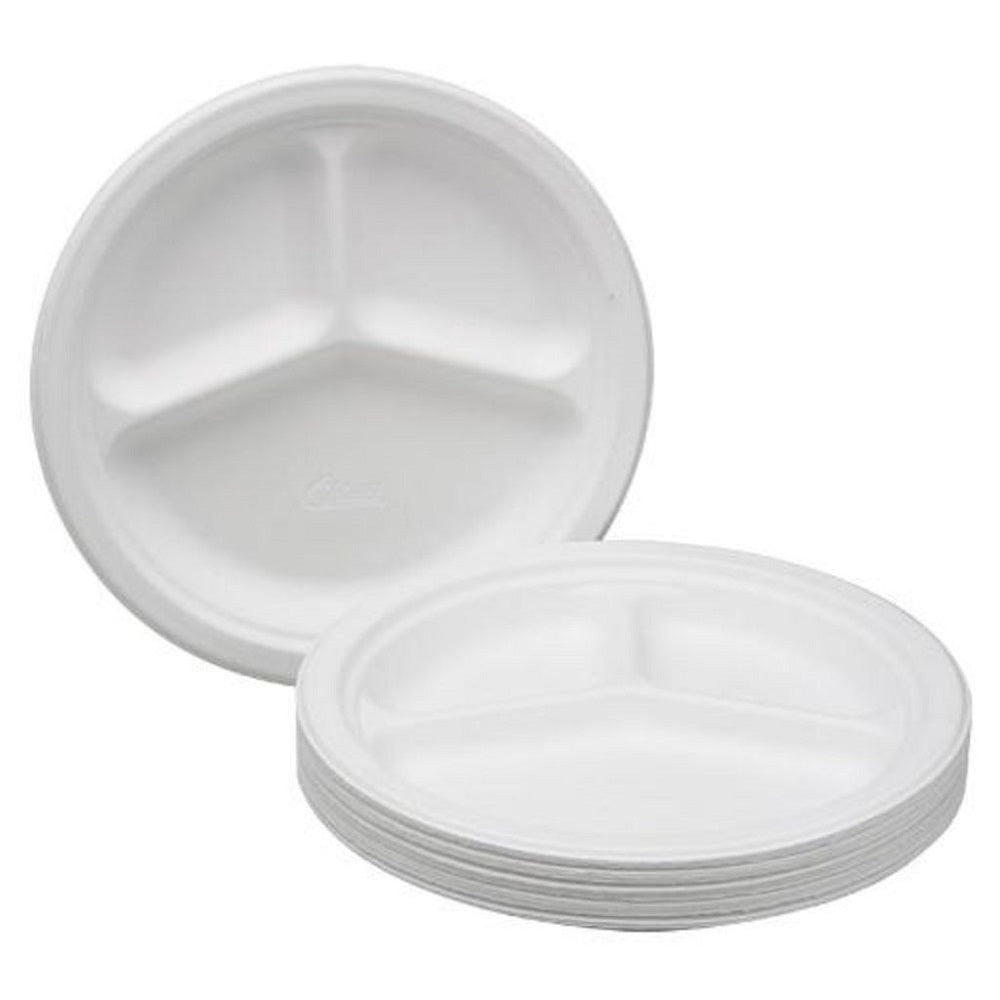 7350012636700 AbilityOne NSN2636700 Triple Compartment Paper Plate Bx