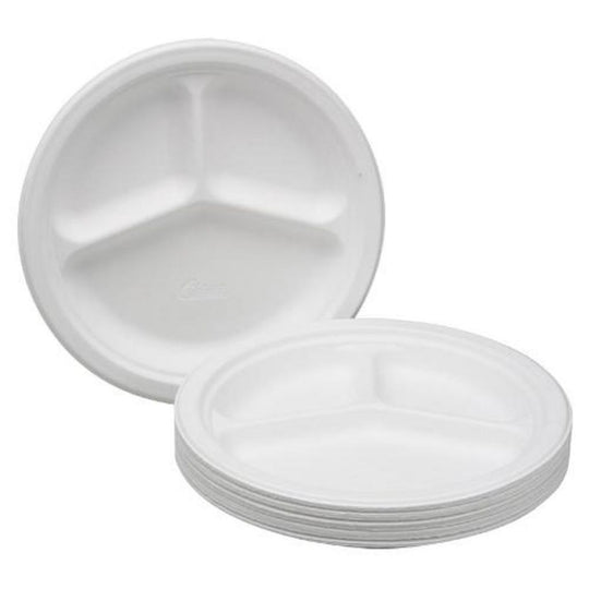 7350012636700 AbilityOne NSN2636700 Triple Compartment Paper Plate Bx