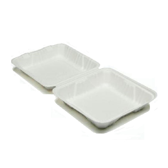 7350016646907 AbilityOne NSN6646907 Clamshell Hinged Lid To Go Food Containers, 1 Compartment Bx