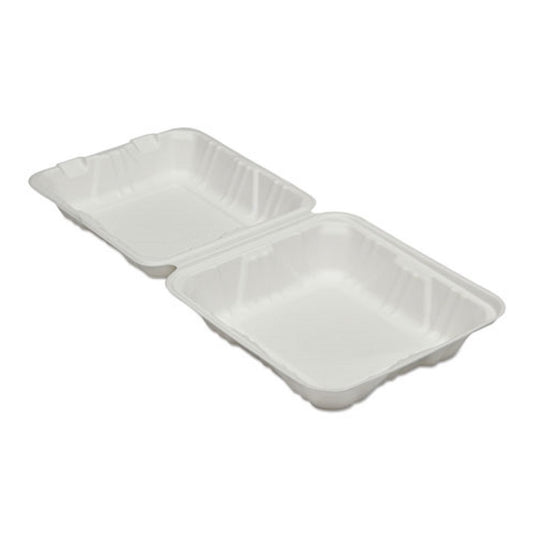 7350016646908 AbilityOne NSN6646908 Clamshell Hinged Lid To Go Food Containers Bx