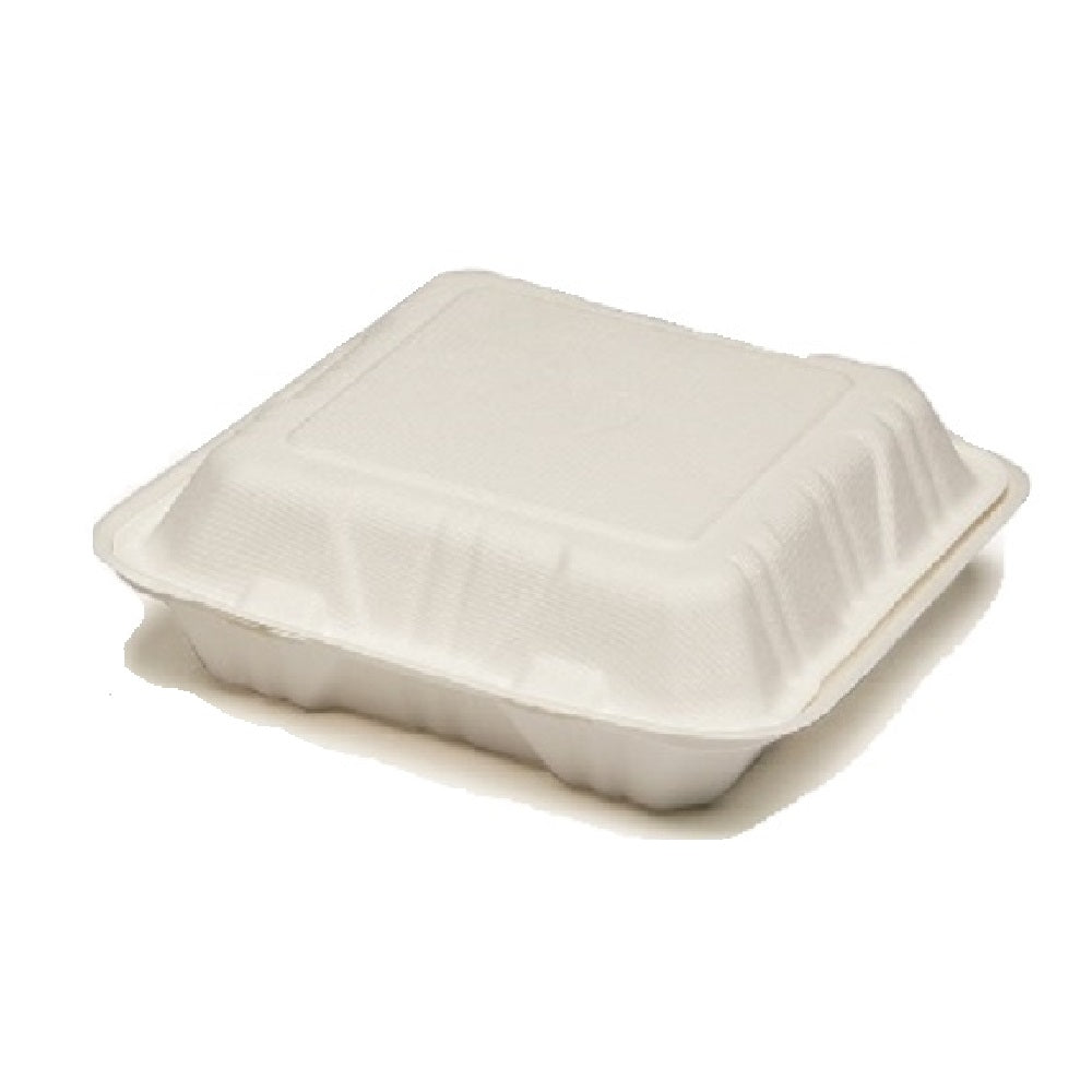 7350016646909 AbilityOne NSN6646909 Clamshell Hinged Lid To-Go Food Containers, 3-Compartments Bx