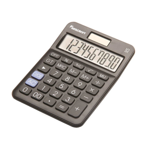 7420014844580 AbilityOne NSN4844580, 10-Digit, Dual-Powered Calculator Ea